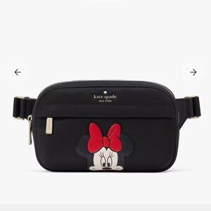 BNWT Kate Spade Black and Red Minnie Mouse Crossbody